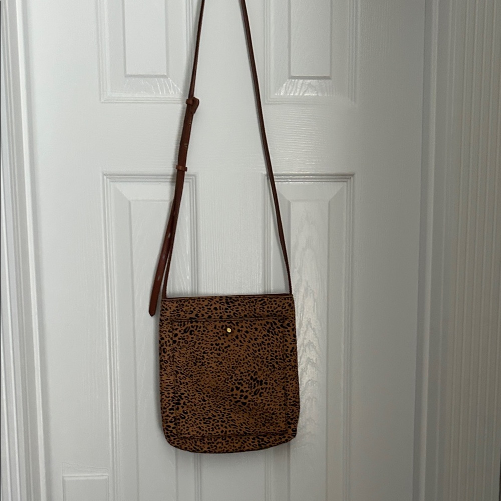 Madewell Brown Leopard Crossbody Bag